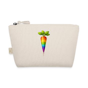 Rainbow Carrot Colorful Vegetable Design - Organic Pouch - nature - Front