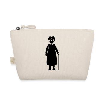 Oma Silhouette - Bio-Täschchen - Natur - Vorne
