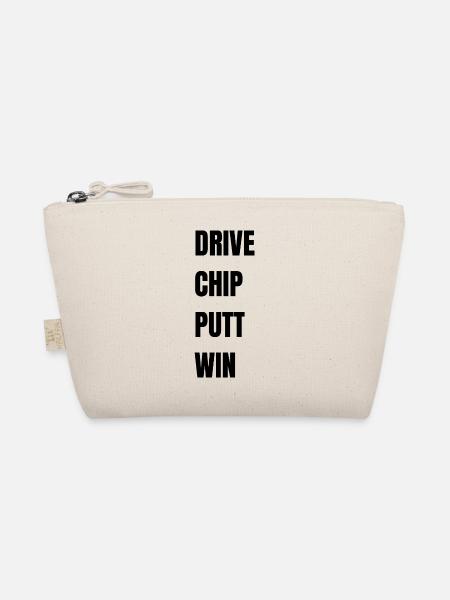 Golf Drive Chip Putt Win - Organic Pouch - nature - Front