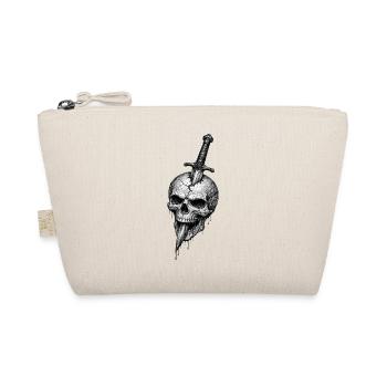 Graphique d’horreur gothique Skull With Dagger - Trousse biologique - nature - Devant