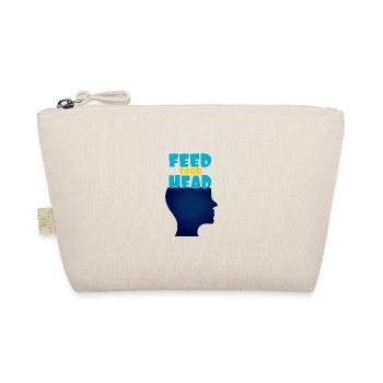 Feed your head - füttere Deinen Kopf - Organic Pouch - nature - Front