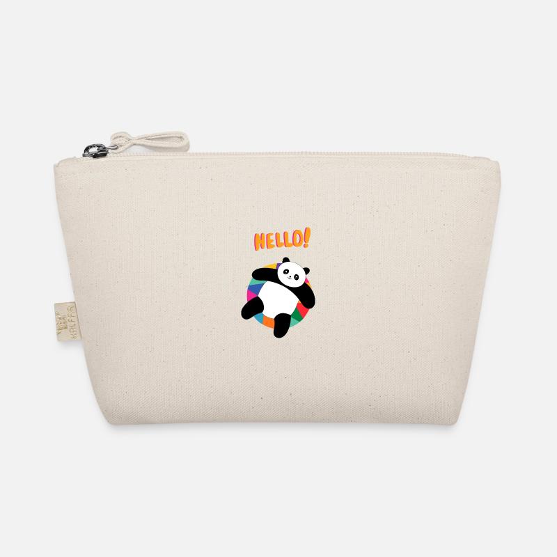 Chill Panda Says Hello - Gift Idea Organic Pouch