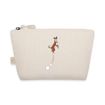 Boxer Dog Jumps - Organic Pouch - nature - Front