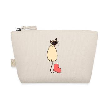 Amour chat siamois - Trousse biologique - nature - Devant