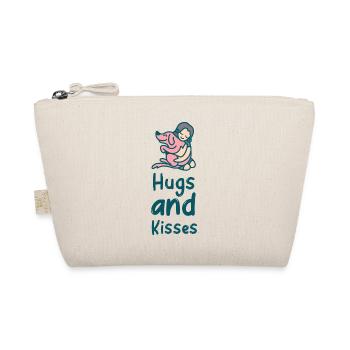 Hugs and kisses family animal lovers - Bio-Täschchen - Natur - Vorne