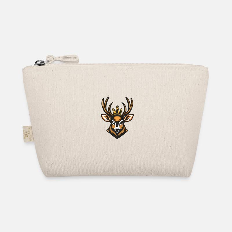 Deer Head Crown Organic Pouch