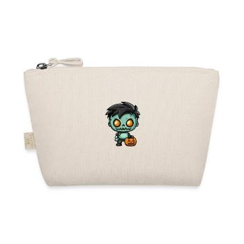 Zombie Halloween Gruselig Baby - Bio-Täschchen - Natur - Vorne