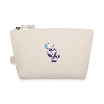 Zebra Birthday Comic - Organic Pouch - nature - Front