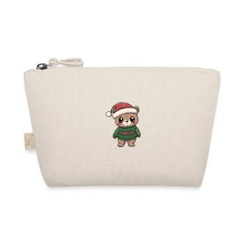 Bear Christmas Comic - Organic Pouch - nature - Front