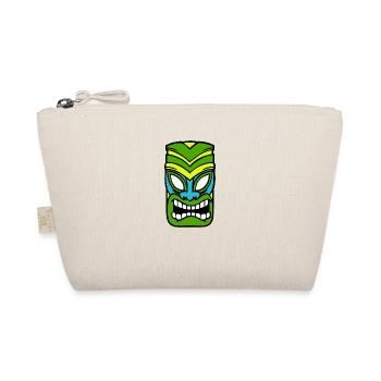 Tiki Maske Hawaii - Bio-Täschchen - Natur - Vorne