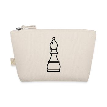 Schach Läufer - Bio-Täschchen - Natur - Vorne
