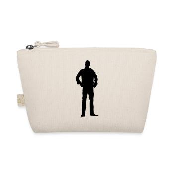 Man body Silhouette vector design - Organic Pouch - nature - Front