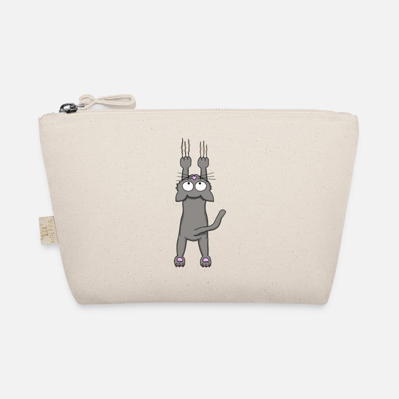 Gray cat Organic Pouch