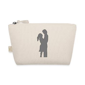 Liebe Paar Silhouette Valentinstag Geschenk Idee - Bio-Täschchen - Natur - Vorne