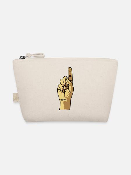 zeigefinger - Bio-Täschchen - Natur - Vorne