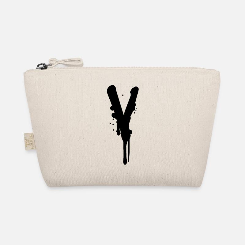 V Graffiti Tropfen Farbklex Spray Bio-Täschchen