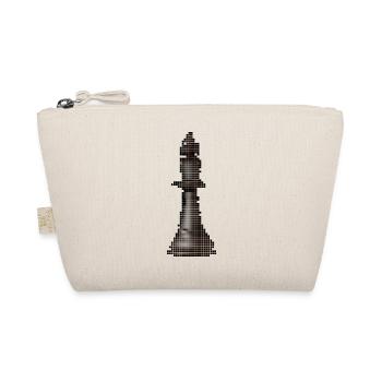 King Chess Piece Chess Game Chessboard Pixel - Organic Pouch - nature - Front