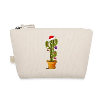Christmas decorated cactus for Christmas - Organic Pouch - nature - Front