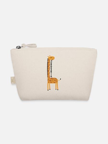 Giraffe großartig - Bio-Täschchen - Natur - Vorne