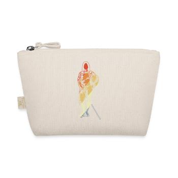 Fencing Girl Drawing - Organic Pouch - nature - Front