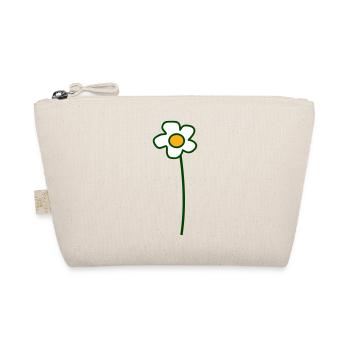 White Daisies Flower Spring Summer Flowers - Organic Pouch - nature - Front