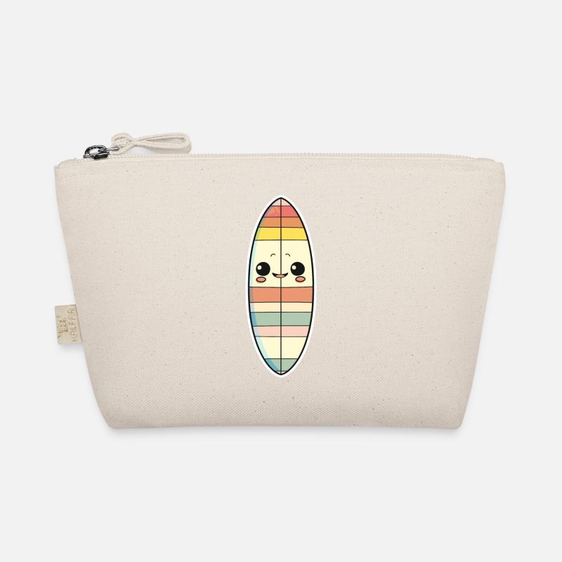 Surfboard Comic Style Organic Pouch