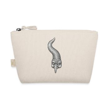 Neapolitan horn with rhinestones - Organic Pouch - nature - Front