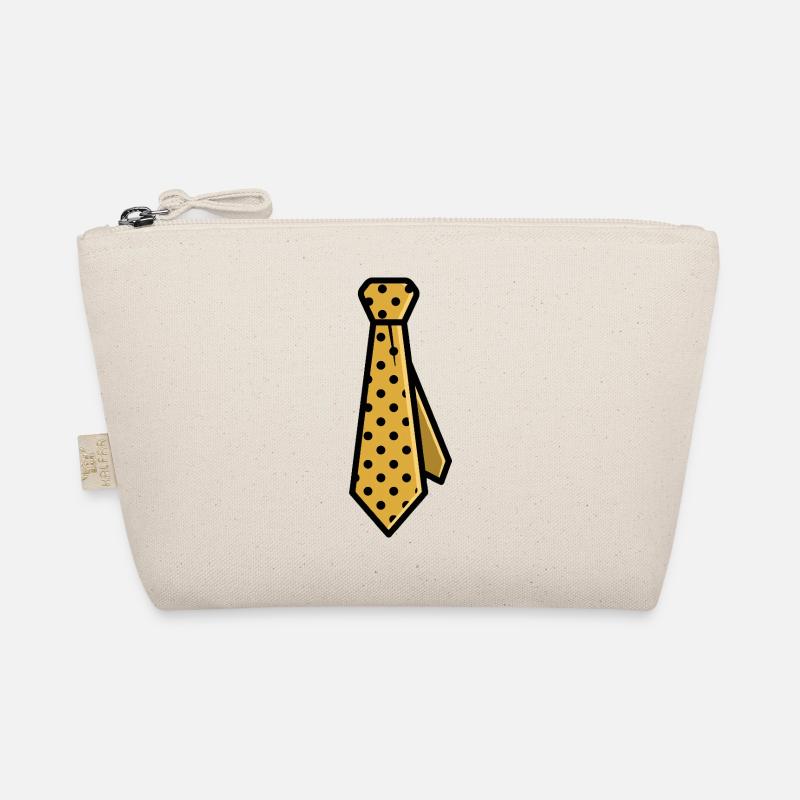 Polka Dot Krawatte Gelb Retro Dapper Style Bio-Täschchen