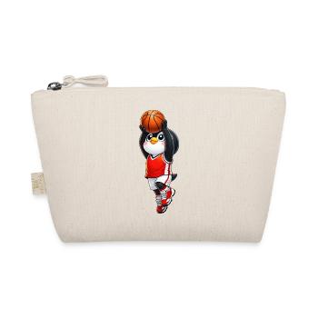 Cute Penguin Basketball Player Cartoon Sportsman - Organic Pouch - nature - Front