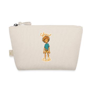 Cheerful mud boy in adventure - Organic Pouch - nature - Front