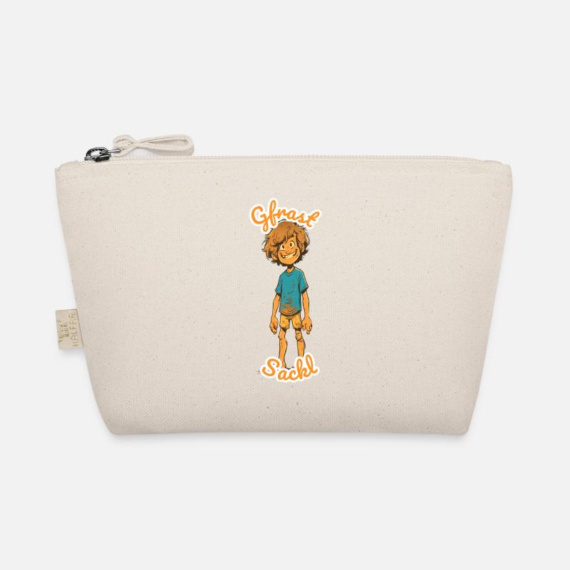 Cheerful mud boy in adventure Organic Pouch