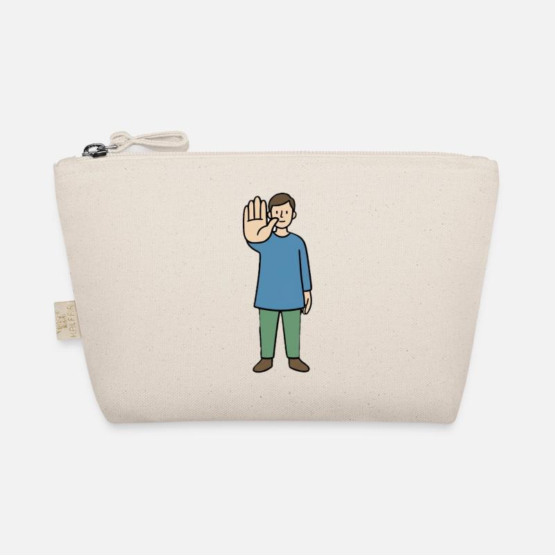 Personnage de dessin animé Stop Gesture Trousse biologique