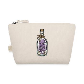Octopus Kraken Bottle Tattoo Vintage Sea - Organic Pouch - nature - Front