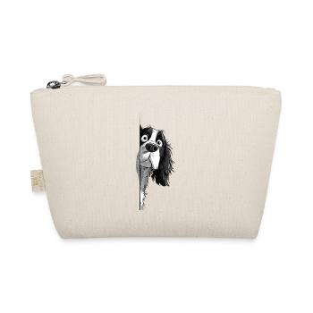 Peeking Cavalier Spaniel Süßer Hundeliebhaber Merch 2 - Bio-Täschchen - Natur - Vorne