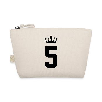 5 Number crown - Organic Pouch - nature - Front