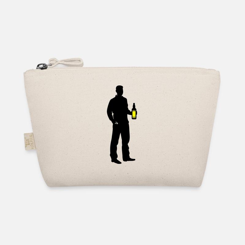 Drinker Silhouette Icon Organic Pouch