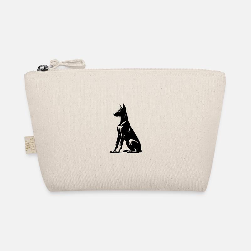 Silhouette stylisée de chiens doberman Trousse biologique