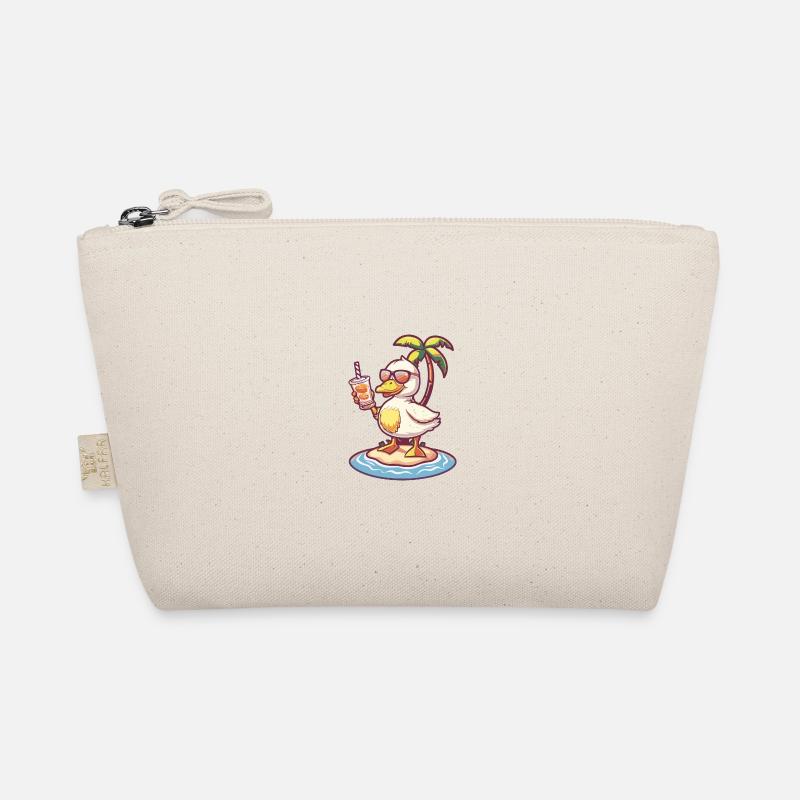 Goose Summer Beach Comic Organic Pouch
