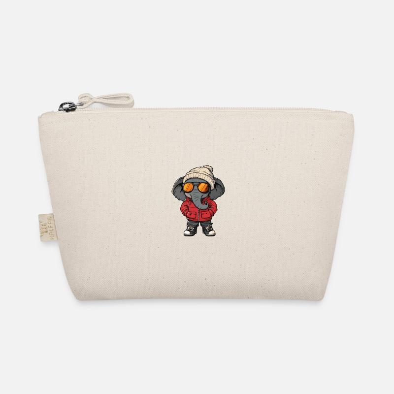 Elefant Winter Bio-Täschchen