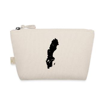 Suède Carte Contour Vacances Stickers Noir - Trousse biologique - nature - Devant