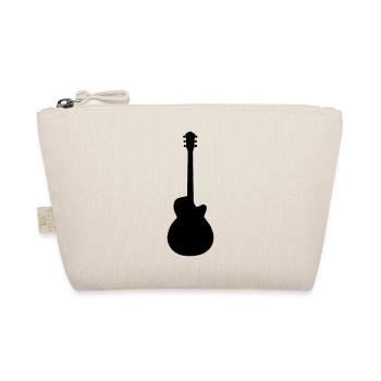 Gitarre Silhouette - Bio-Täschchen - Natur - Vorne