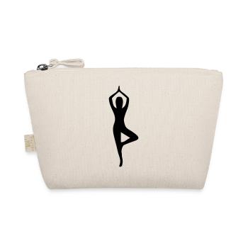 Yoga Pose Silhouette - Bio-Täschchen - Natur - Vorne