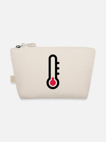 Thermostat Temperatur Symbol Icon - Bio-Täschchen - Natur - Vorne