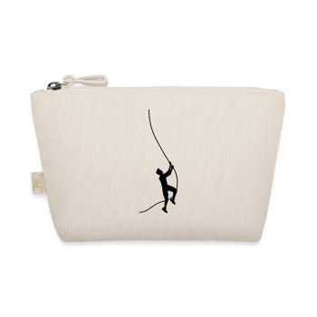 silhouette seil klettern schwingen liane sport out - Bio-Täschchen - Natur - Vorne