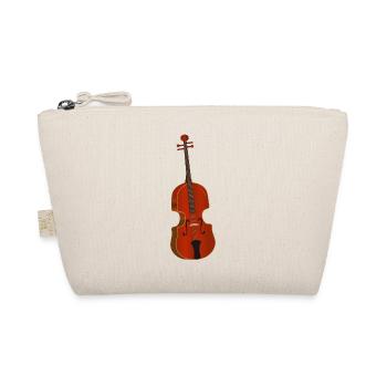 beau violon rouge-brun dessiné à la main - Trousse biologique - nature - Devant