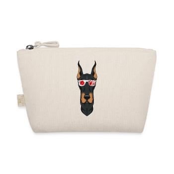 Doberman Japan Sunglasses I Japanese Flag - Organic Pouch - nature - Front
