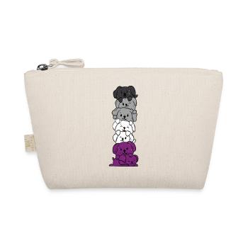 asexual dog cute asexuality pride lgbtqai - Organic Pouch - nature - Front