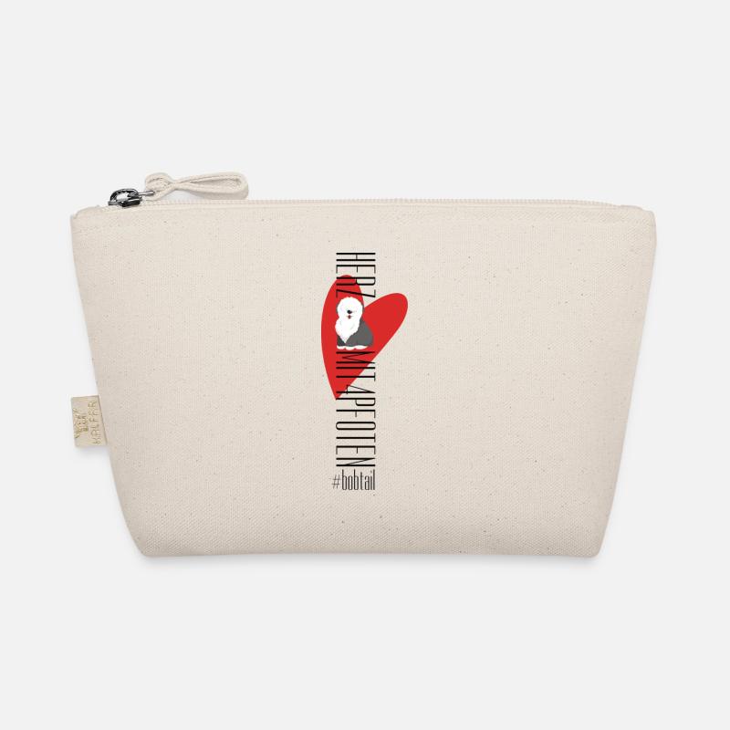 Herz mit vier Pfoten - Bobtail Bio-Täschchen