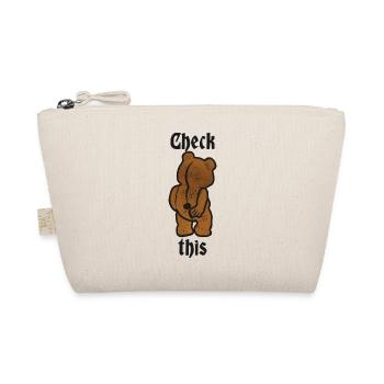 Funny Bear - Organic Pouch - nature - Front