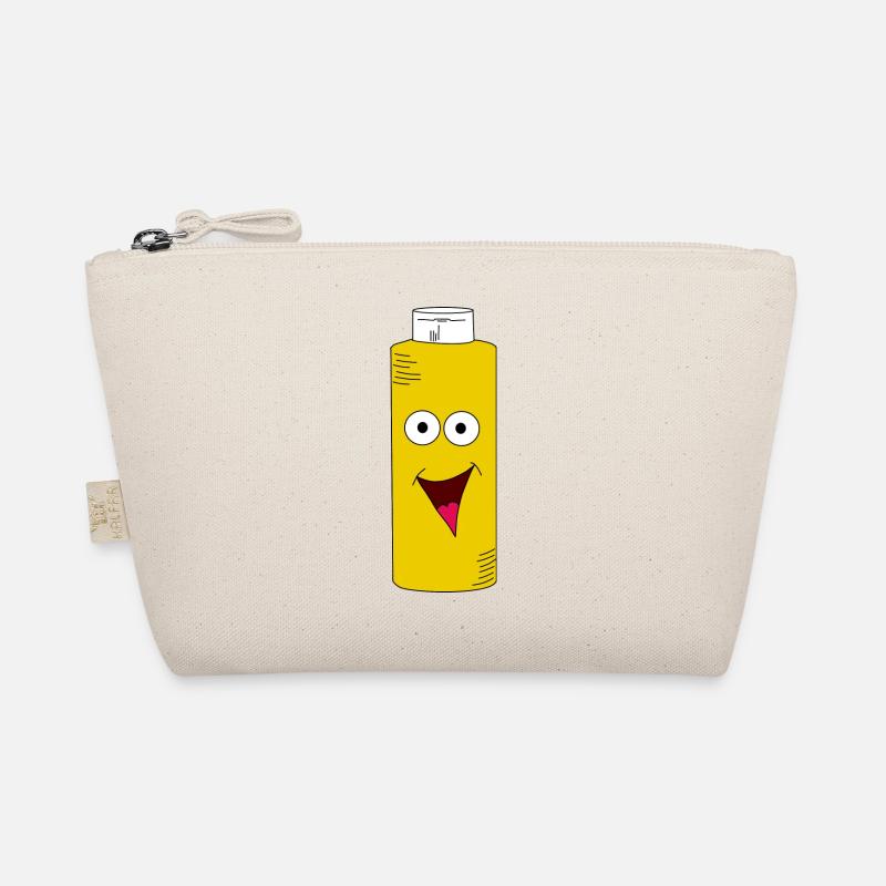 Senf gelbe Senfflasche mit Gesicht Bio-Täschchen